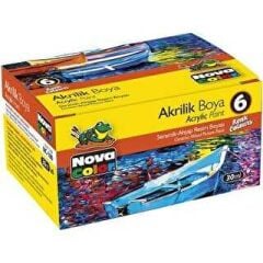 Nova Color Akrilik Boya Karışık 6'lı
